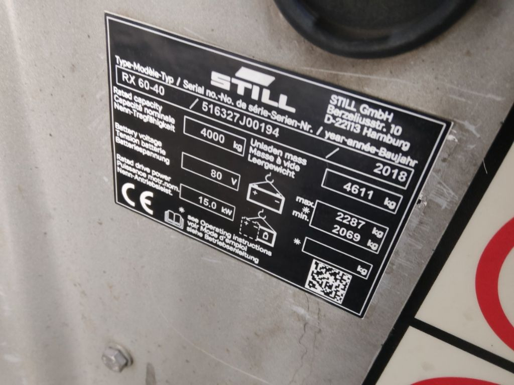 STILL RX60-40 - Электропогрузчик: фото 5 STILL RX60-40 - Электропогрузчик: фото 5