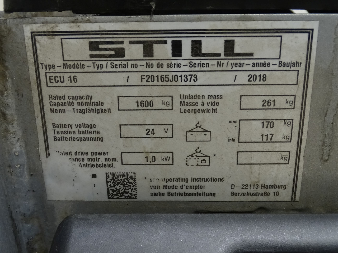 Still ECU16 - Тележка: фото 5 Still ECU16 - Тележка: фото 5