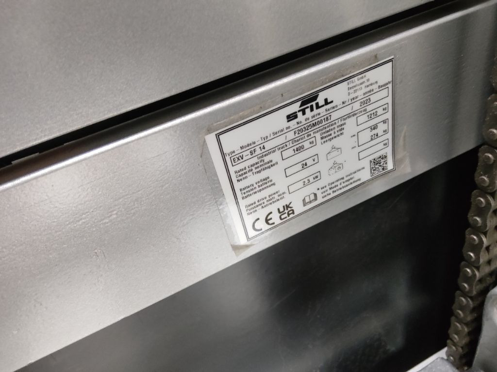 Still EXV-SF14/BATT.NEU - Штабелер: фото 5 Still EXV-SF14/BATT.NEU - Штабелер: фото 5