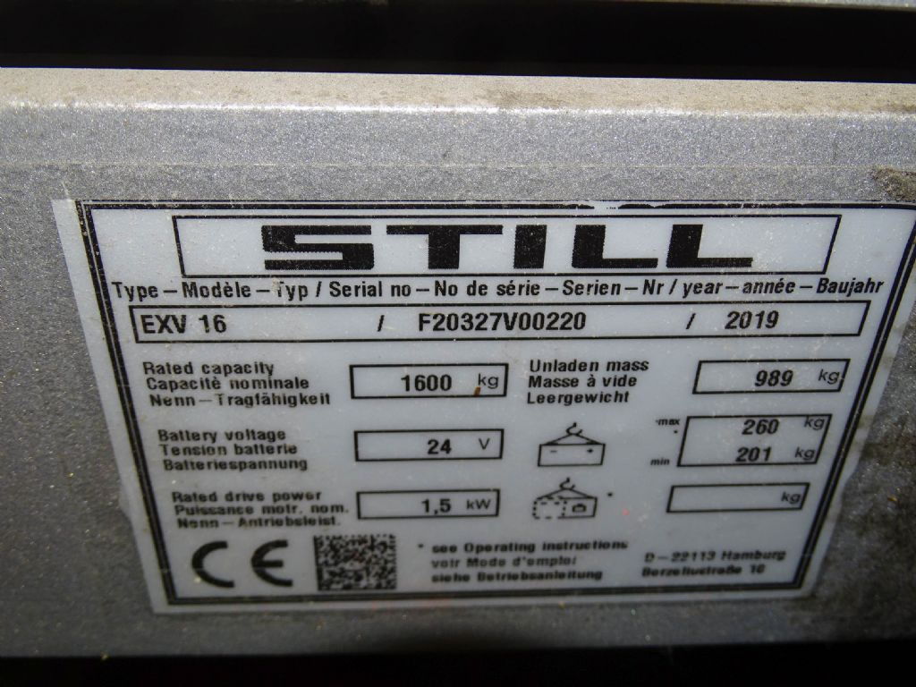 Still EXV16 - Штабелер: фото 5 Still EXV16 - Штабелер: фото 5