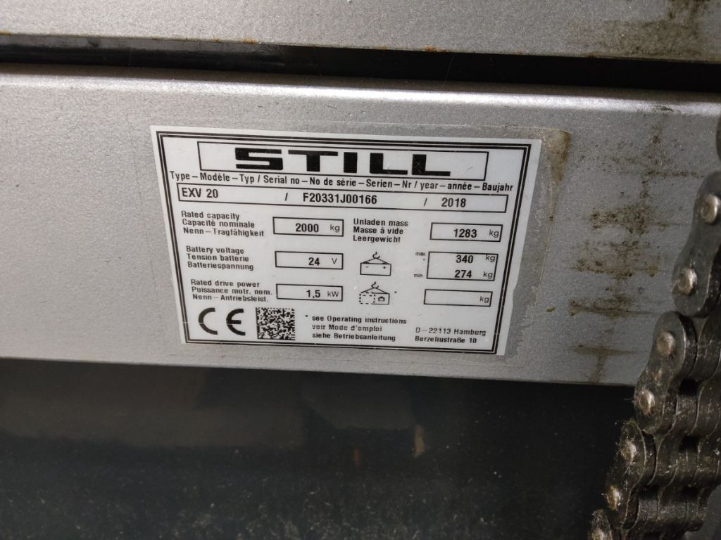 Still EXV20 - Штабелер: фото 5 Still EXV20 - Штабелер: фото 5