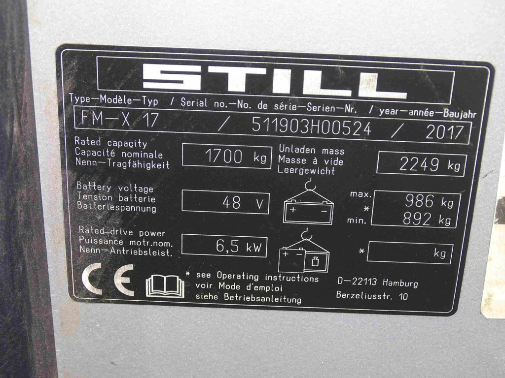 Still FM-X17 - Ричтрак: фото 4 Still FM-X17 - Ричтрак: фото 4