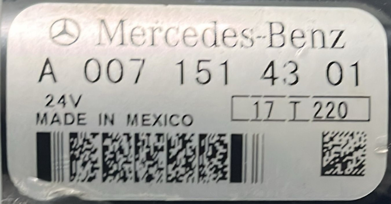Starter Mercedes Actros MP4 Euro 6 A0071514301 - Стартер для Грузовиков: фото 5 Starter Mercedes Actros MP4 Euro 6 A0071514301 - Стартер для Грузовиков: фото 5