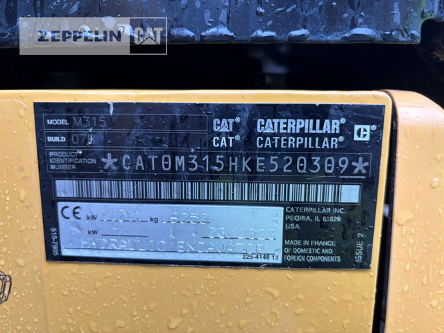 Cat M315-07A - Колёсный экскаватор: фото 2 Cat M315-07A - Колёсный экскаватор: фото 2