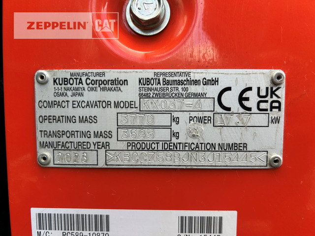 Kubota KX037-4 - Мини-экскаватор: фото 5 Kubota KX037-4 - Мини-экскаватор: фото 5